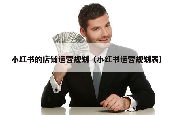 小红书的店铺运营规划（小红书运营规划表）