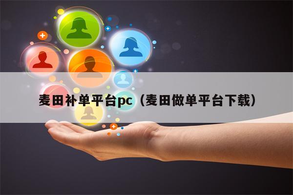 麦田补单平台pc（麦田做单平台下载）