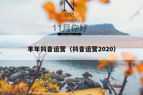 丰年抖音运营（抖音运营2020）