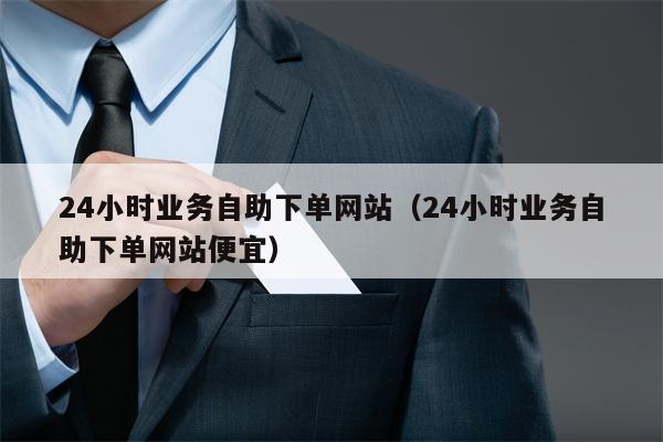 24小时业务自助下单网站（24小时业务自助下单网站便宜）