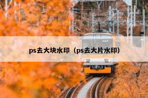 ps去大块水印（ps去大片水印）