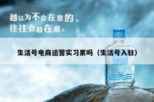 生活号电商运营实习累吗（生活号入驻）