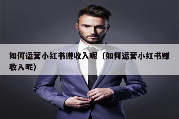 如何运营小红书赚收入呢（如何运营小红书赚收入呢）