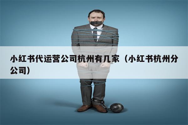 小红书代运营公司杭州有几家（小红书杭州分公司）